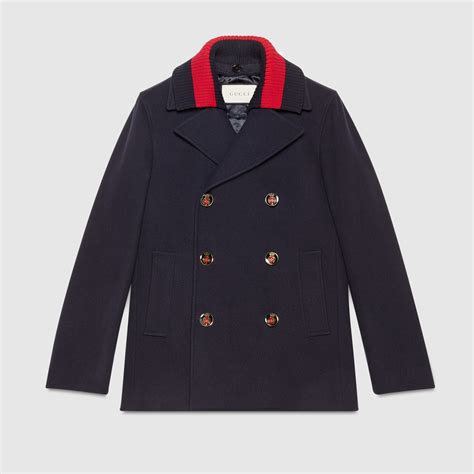 gucci wool pea coat|Gucci blazers for women.